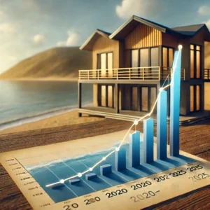 A foreign buyer finalizing the purchase of a beachfront home in Mulegé, Mexico, at a local notary office.